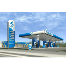 Prefabricated Steel Structure Space Frame Petrol Station Canopy Roof